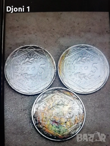 Сребърни 5 euro Франция 2013