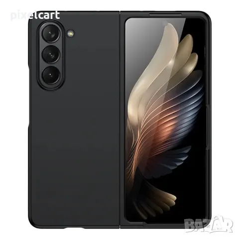 Калъф Ruberized за Samsung Galaxy Z Fold 5 5G, Черен, снимка 1 - Калъфи, кейсове - 47940529