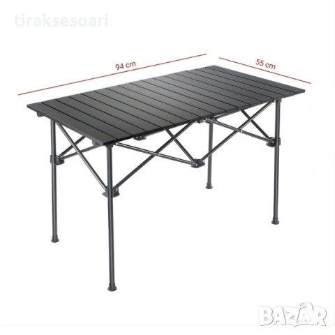 Сгъваема маса за градина/ барбекю, 95x55см 