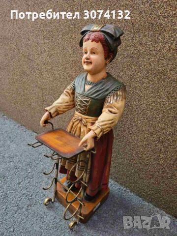 Ретро фигура /стойка за вино, снимка 3 - Антикварни и старинни предмети - 50675571