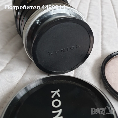 Обектив Konica HEXANON 200mm F/3.5 с фиксирано фокусно, снимка 5 - Обективи и филтри - 52570869