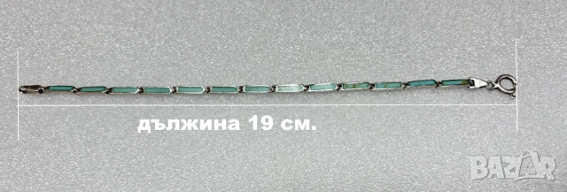 Дамска Сребърна Гривна (проба 925)- 5,42 грама, снимка 9 - Гривни - 52573246