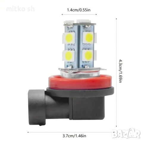 H8, H11 Led автомобилни крушки, снимка 6 - Аксесоари и консумативи - 52473085