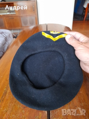 Стара военна барета,шапка #12, снимка 3 - Антикварни и старинни предмети - 51869749