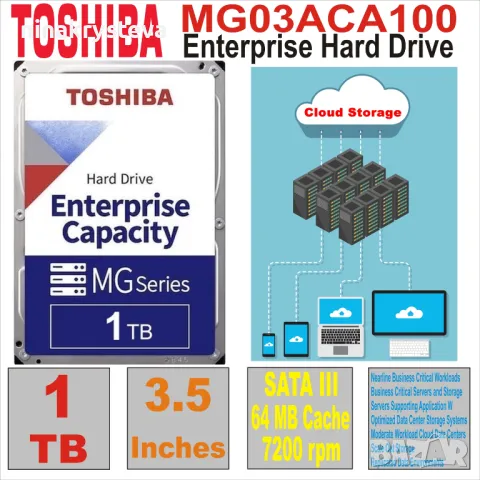 ВТОРА УПОТРЕБА HDD 3.5` 1 TB ТЕСТВАНИ И ПРОВЕРЕНИ С ГАРАНЦИЯ, снимка 8 - Твърди дискове - 46904629