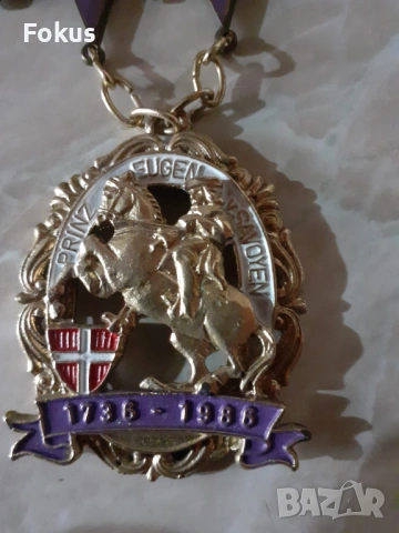 Медал орден Австрия - принц Евгени Савойски, снимка 3 - Антикварни и старинни предмети - 53878620