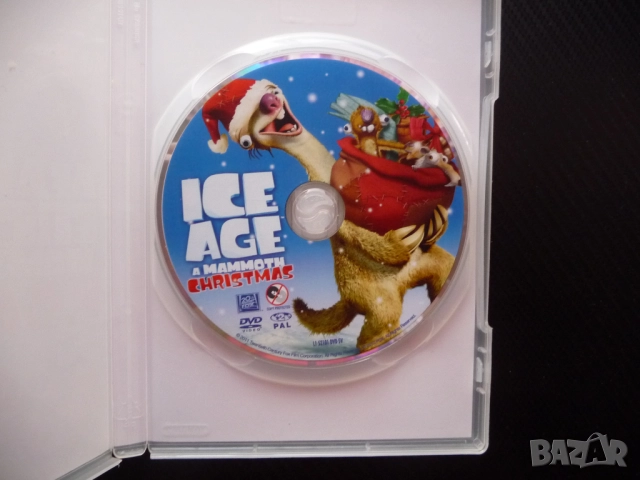 Ледена епоха Мамутска Коледа. DVD филм любими герои мамут ленивец катерицата северния полюс дядо, снимка 2 - Анимации - 52829495