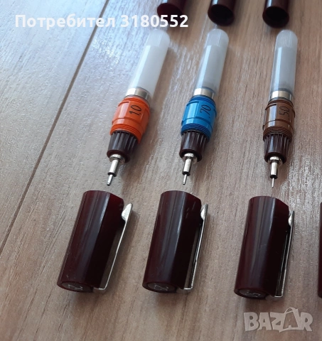 3 Рапидографи Rotring Isograf, снимка 7 - Ученически пособия, канцеларски материали - 53670414