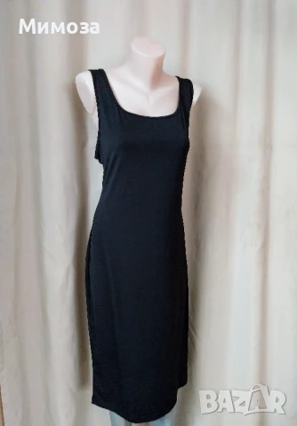 2XL Черна, еластична изчистена рокля