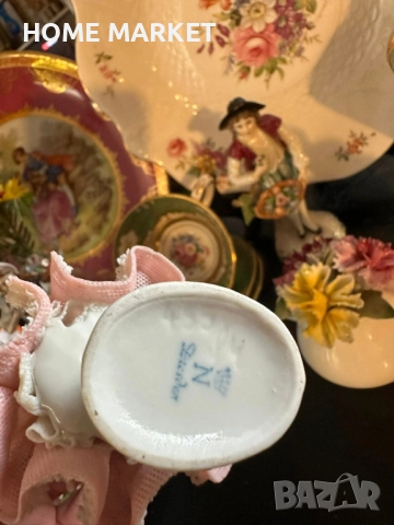 Dresden Lace Germany - “Балерината” немско великолепие и класа, синеока, красива , снимка 4 - Антикварни и старинни предмети - 52747351