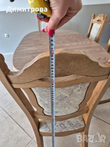 Трапезна разтегателна маса + 4 стола, снимка 10 - Маси - 52519178