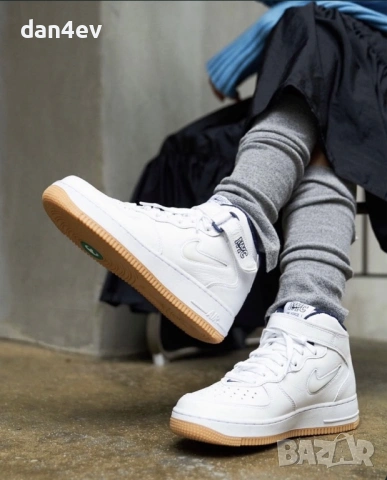 Air Force 1 Mid Jewel "NYC Midnight Navy" , снимка 4 - Маратонки - 54197245