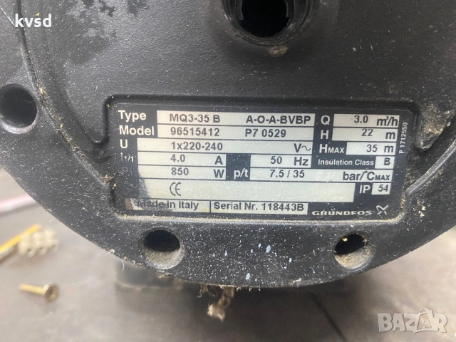 Помпа Грундфос , снимка 2 - Напояване - 53270762