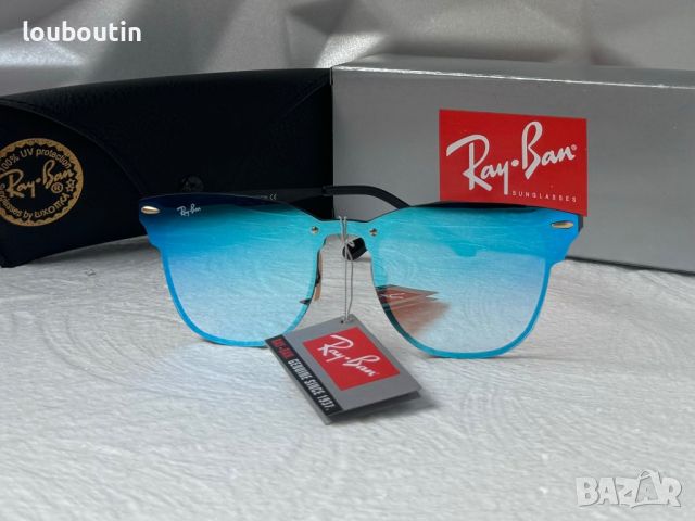 Ray-Ban RB3576 дамски слънчеви очила сини огледални , снимка 7 - Слънчеви и диоптрични очила - 45430173