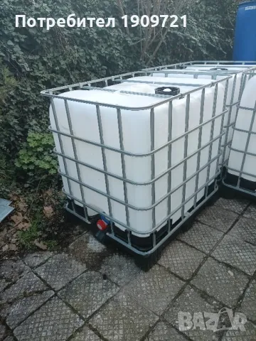 бидони 1000л на пвс палет като нови, снимка 3 - Градински инструменти - 49688109