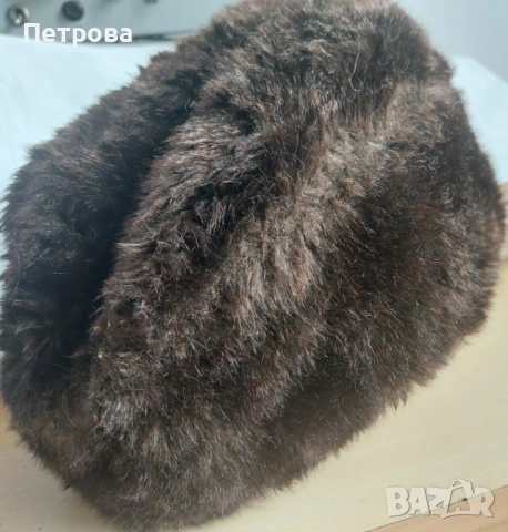 Топла кожена шапка, снимка 2 - Шапки - 53082860