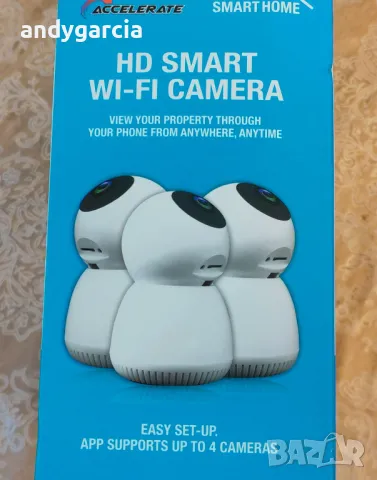 accelerate smart home hd smart wi-fi camera камера за наблюдение, чисто нова в кутия, снимка 7 - HD камери - 47042346