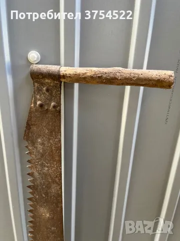 Mасивна стара стоманизирана джага, инструмент, бичкия, трион, снимка 8 - Антикварни и старинни предмети - 50398857