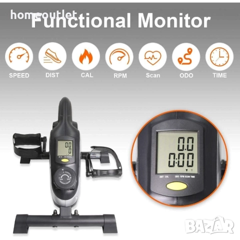 ПРОМОЦИЯ Мини велоергометър за тренировка на ръце и крака ERGOLIFE EDE09023, снимка 4 - Фитнес уреди - 52824089