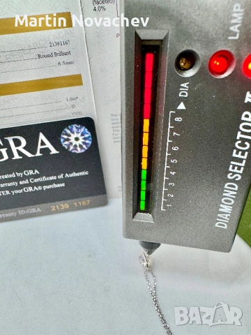 Сребърно колие с мойсанит (Диамант) 1 карат, снимка 14 - Колиета, медальони, синджири - 53611732