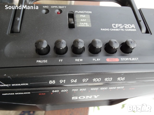 SONY CFS-204 ..., снимка 6 - Радиокасетофони, транзистори - 53581214
