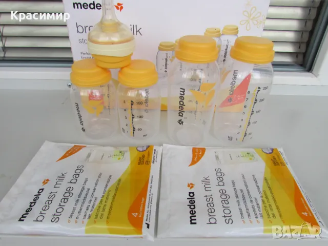 Комплект шишета за кърма Medela Breastmilk Store & Feed Set, снимка 14 - Прибори, съдове, шишета и биберони - 47068968