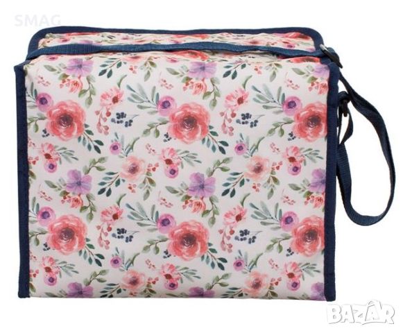 Изотермална чанта Blue Ecru Floral 31x24x20cm - 14л, снимка 4 - Хладилни чанти - 46387569