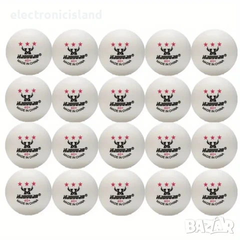 Топче за тенис на маса пинг понг Haoyuan 40+ Икономично и здраво за високо отскачане, снимка 2 - Тенис - 50996247