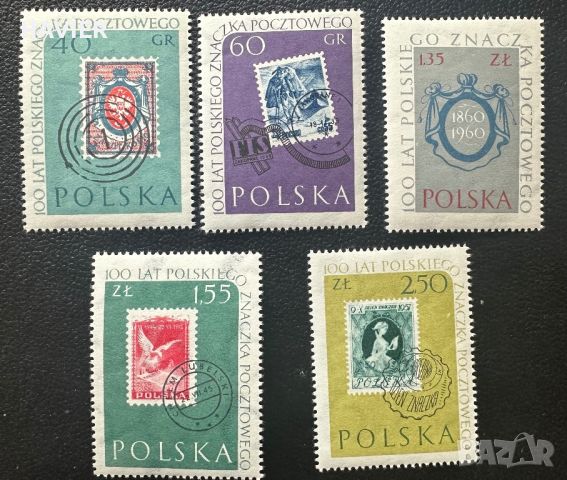 Пощенски марки Полша 1959-1961 , снимка 2 - Филателия - 46287640