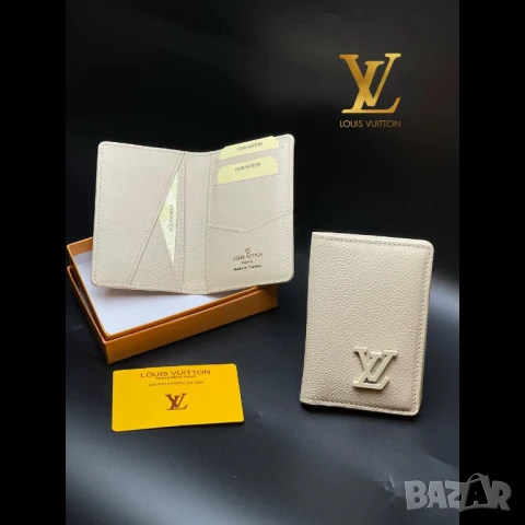 визитници от естествена кожа louis vuitton, снимка 5 - Портфейли, портмонета - 51410830