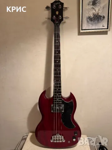 Epiphone EB-0 SG BASS Cherry, снимка 1 - Китари - 48511897