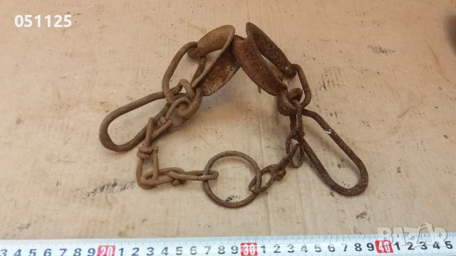 ковани възрожденски пранги, окови, букай , снимка 7 - Антикварни и старинни предмети - 50588707