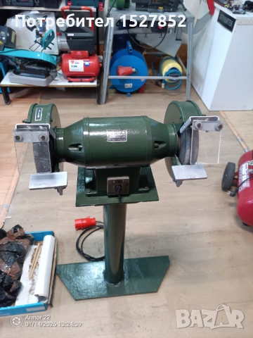 Професионален немски шмиргел Elektra BECKUM 1200w 1,5 конски сили 