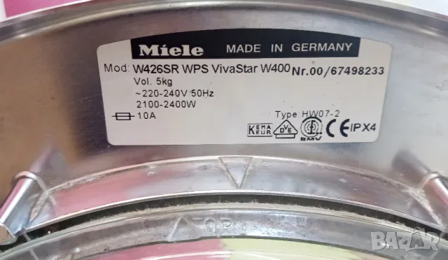 Пералня  MIELE Viva Star W400   - пчелна пита, снимка 9 - Перални - 46993068