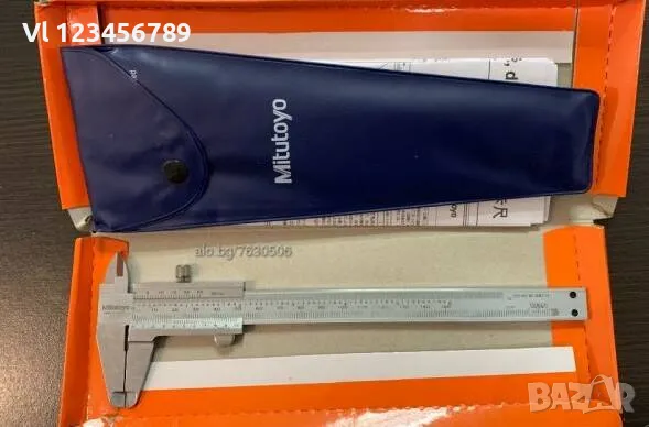 Mitutoyo-шублер двустранен, дълбокомер, / 0-150 mm, снимка 3 - Шублери - 50130126