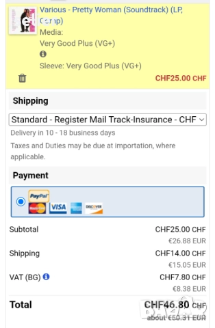 Плоча с музиката от филма Хубава жена Pretty Woman (Soundtrack) Издание 🇪🇺 EUROPE 1990г Състояние , снимка 5 - Грамофонни плочи - 52674470