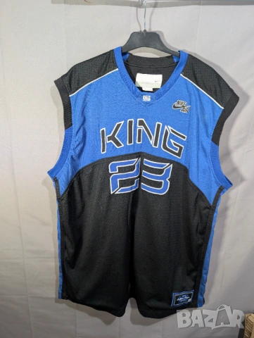  баскетболен потник  на ЛеБрон Джеймс, мъжки размер 2 -3XL, Nike Air King James Y2K, снимка 2 - Спортни дрехи, екипи - 53877843