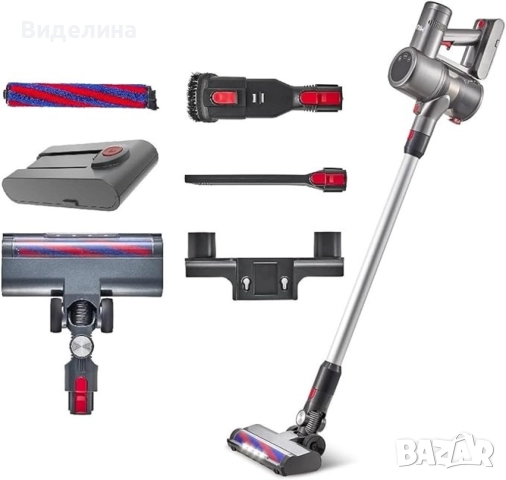 Вертикална акумулаторна прахосмукачка Voltz 250W, 2500mAh, снимка 3 - Прахосмукачки - 52939027