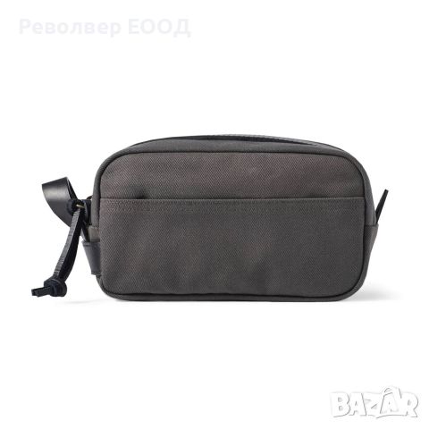 Малка чанта с кожа Filson - Travel Kit, в цвят Faded Black, снимка 1 - Екипировка - 45287761