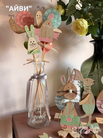 Великденска дървена декорация, снимка 8 - Декорация за дома - 53785070