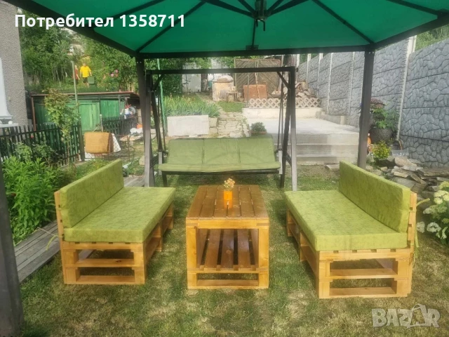 палет мебел, снимка 8 - Градински мебели, декорация  - 50698092