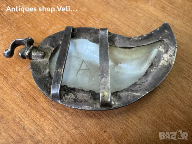 Сребърна пафта-единичка №6640, снимка 3 - Антикварни и старинни предмети - 49618816