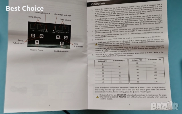 Дигитална ултразвукова почистваща машина Creworks 2 литра, снимка 9 - Други машини и части - 52880124
