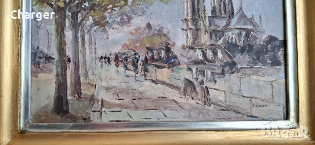 Стара картина, подписана!, снимка 3 - Картини - 53225207