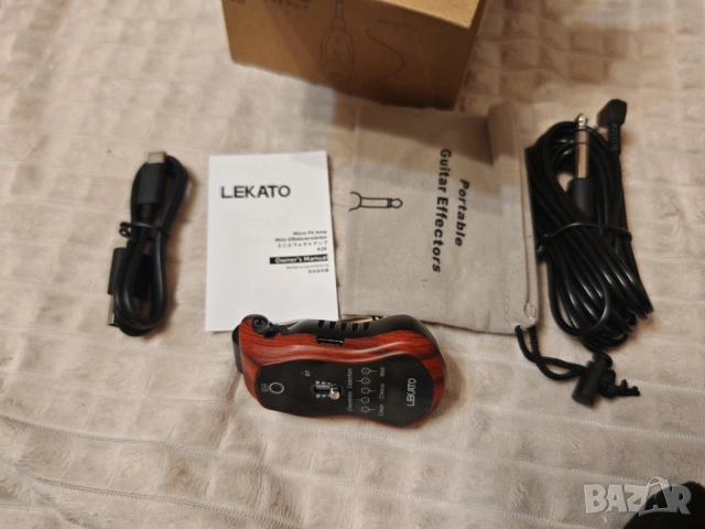 LEKATO мини китарен усилвател ефекти Bluetooth нов