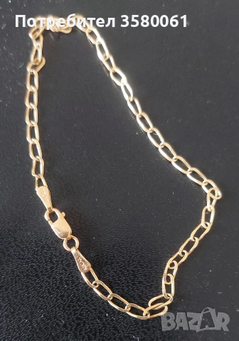 Златна гривна 585, снимка 3 - Гривни - 53387086