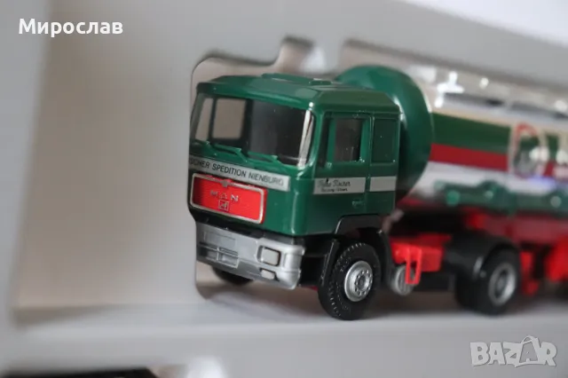 HERPA H0 1/87 MAN ЦИСТЕРНА КАМИОН ИГРАЧКА МОДЕЛ ВЛЕКАЧ, снимка 4 - Колекции - 49697025