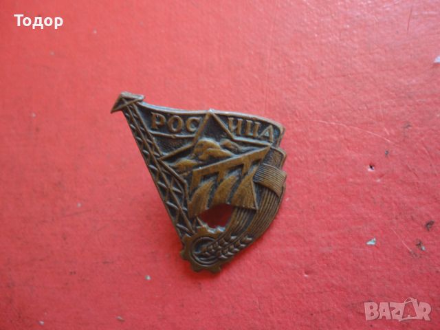 Бронзов знак значка на винт  Росица , снимка 2 - Колекции - 46393879
