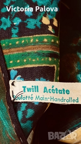 Винтидж шал- картина колекционерска находка, снимка 5 - Шалове - 51755973