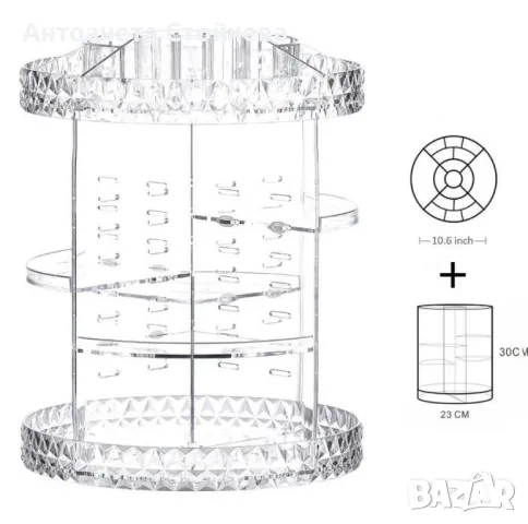 Въртящ се органайзер за козметика, снимка 4 - Други - 47884698